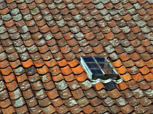 An old tile roof
