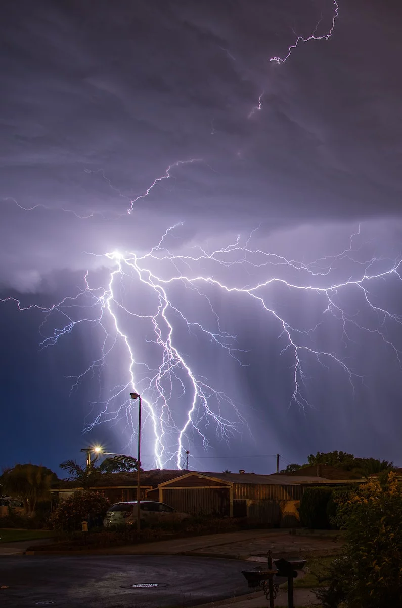 Lightning Strikes House