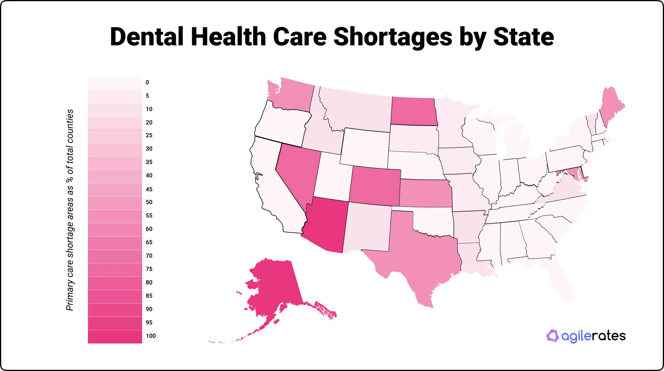 mental health shortages per state