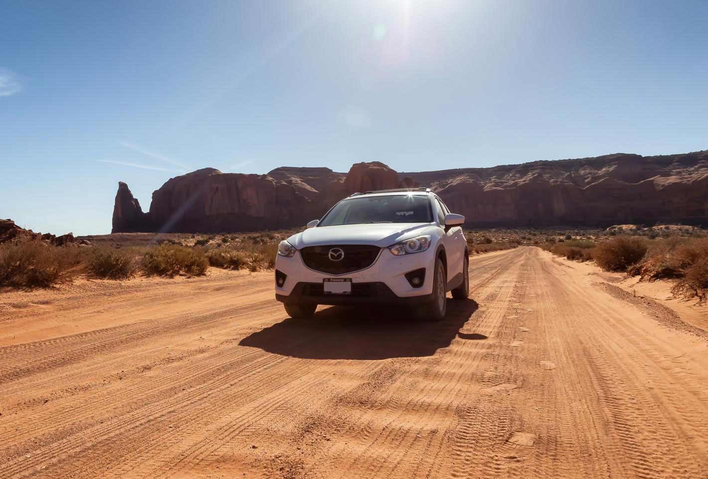 image of Mazda CX-5 car in the desert