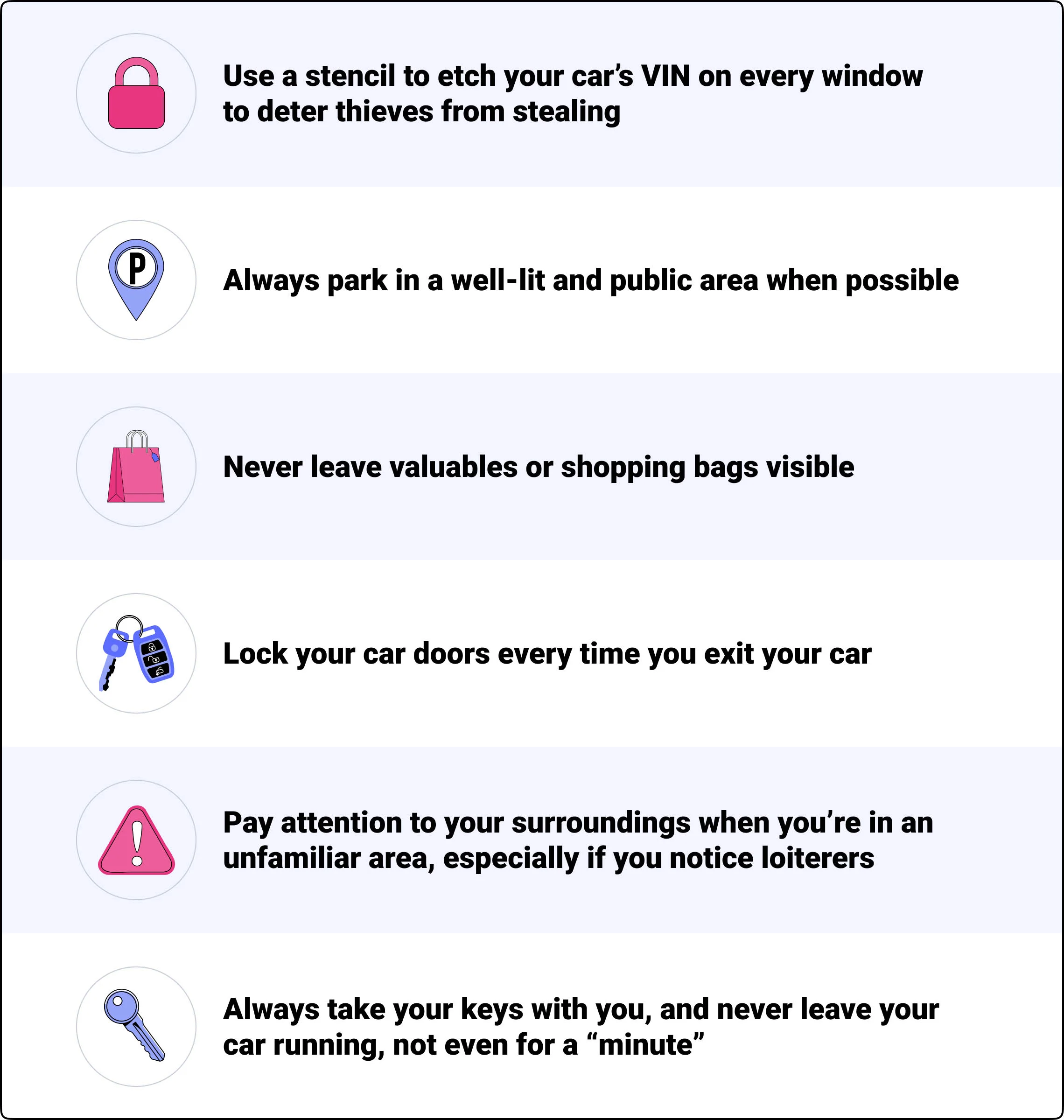 car theft prevention tips