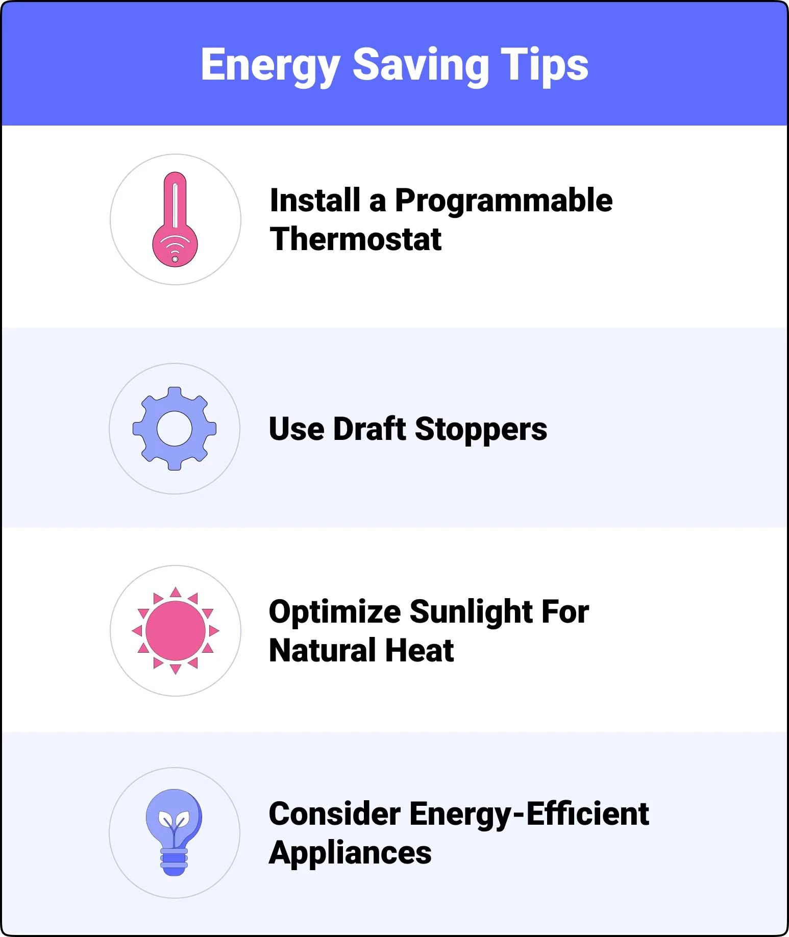 Winter Energy Saving Tips