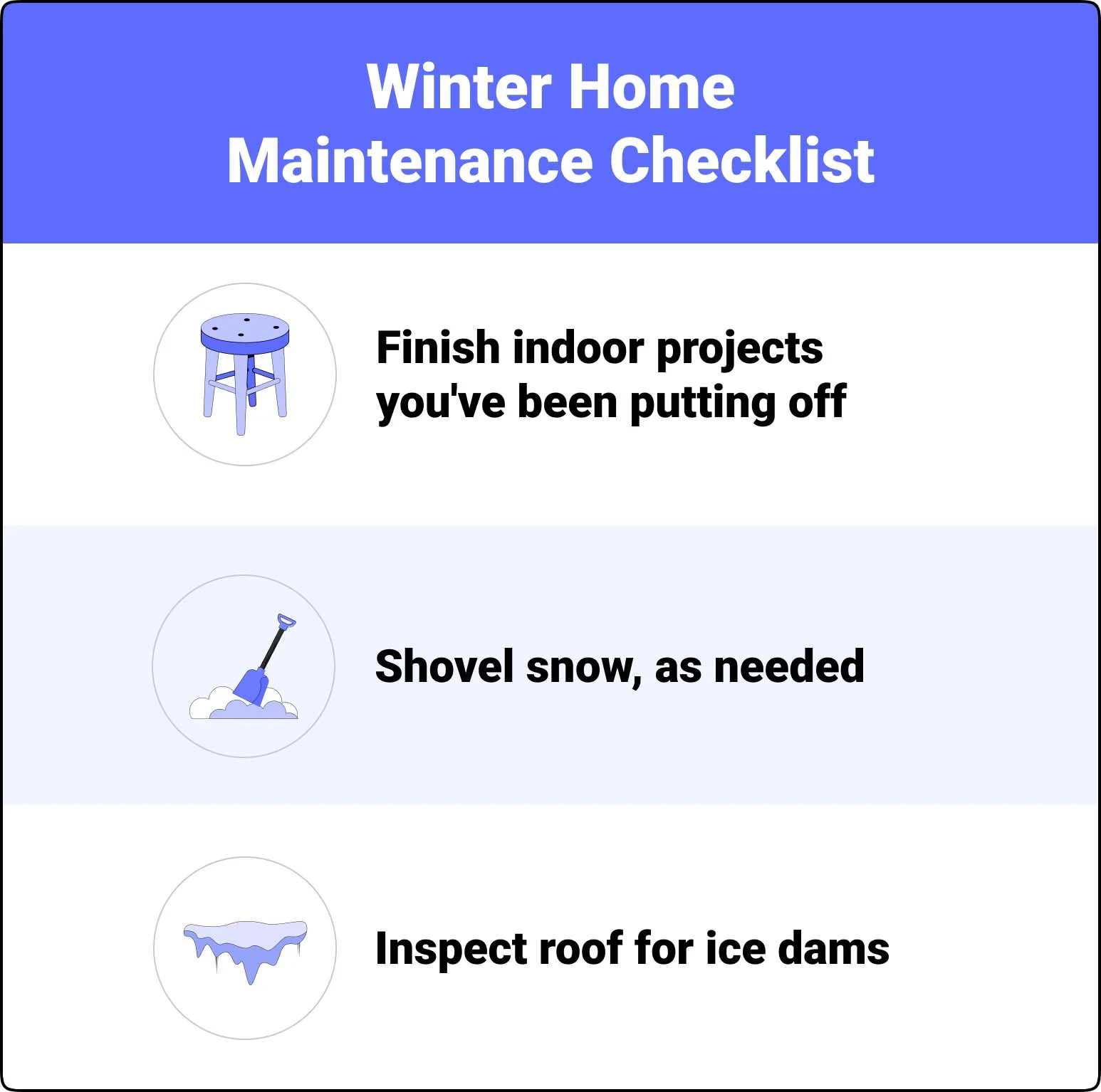 Winter Home Maintenance Checklist Winter Home Maintenance Checklist