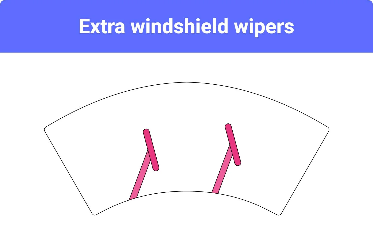 Extra windshield wipers