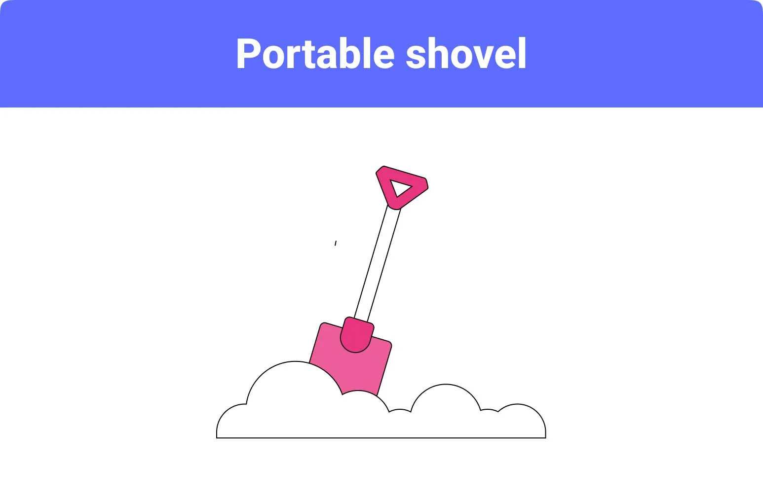 Portable shovel